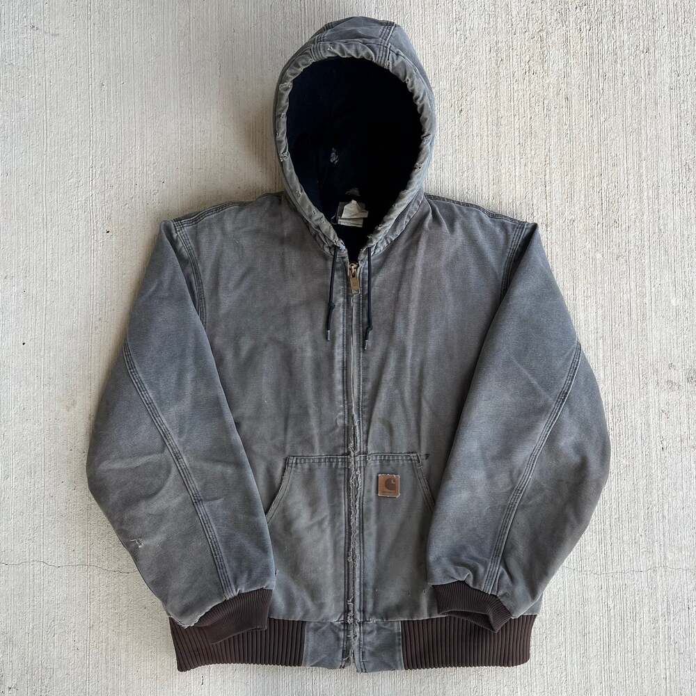 Carhartt J130 CHT brown hooded work wear jacket